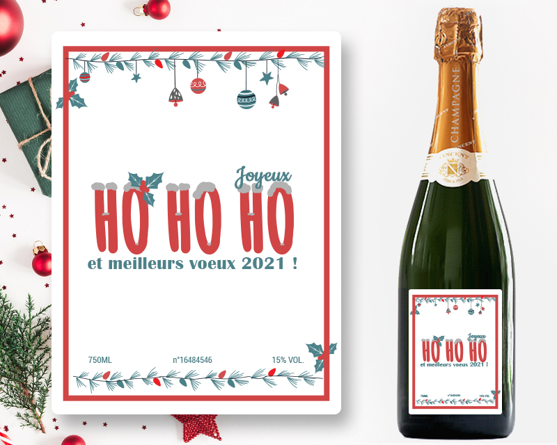 Champagne personnalisé - Collection Hohoho !