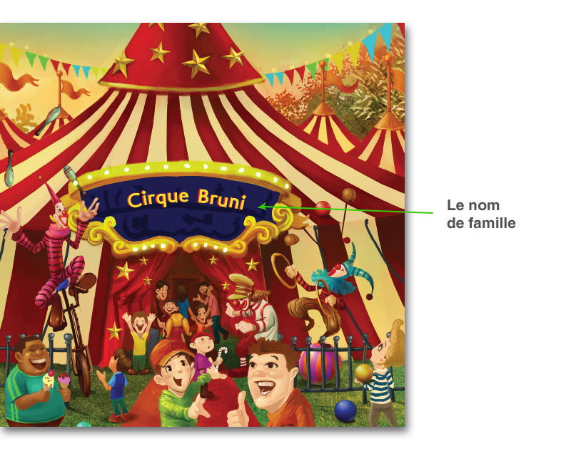 Le livre personnalisé : Bienvenue au cirque 