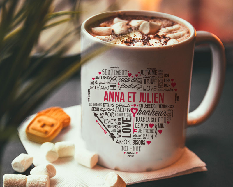 Mug personnalisé - Mots d'Amour