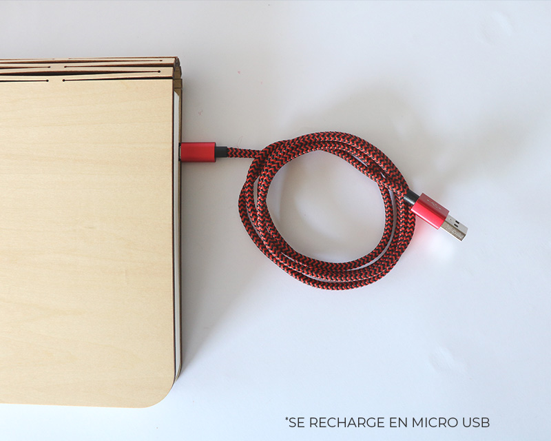 Lampe livre lumineux personnalisable - Joyeux Noël