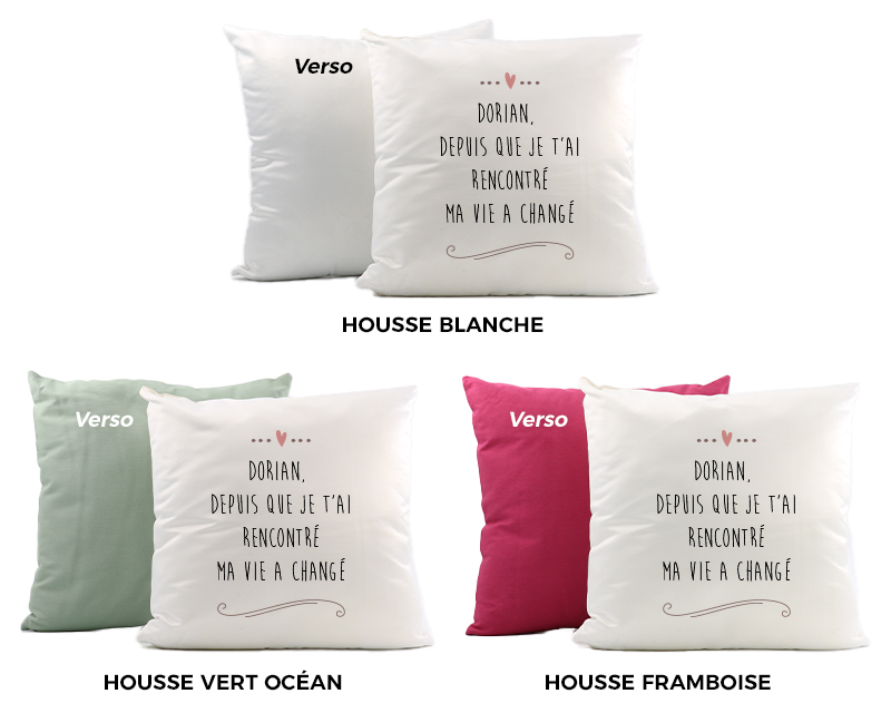 Coussin personnalisé - Romance