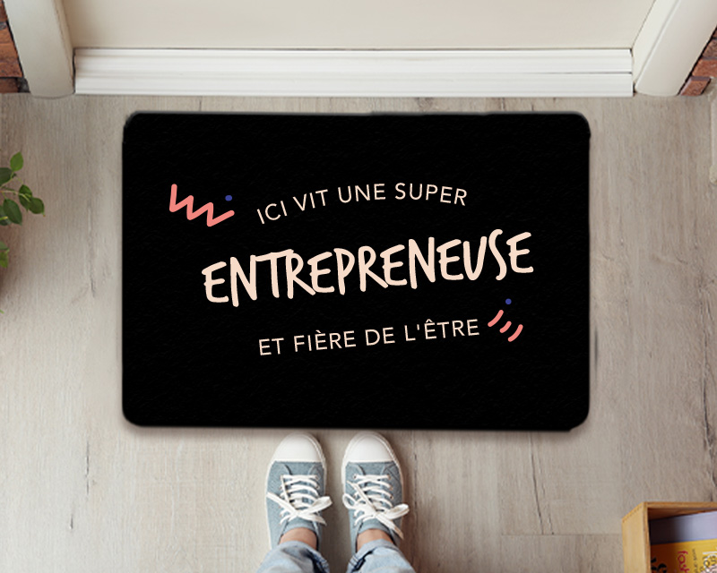 Paillasson personnalisé - Entrepreneuse