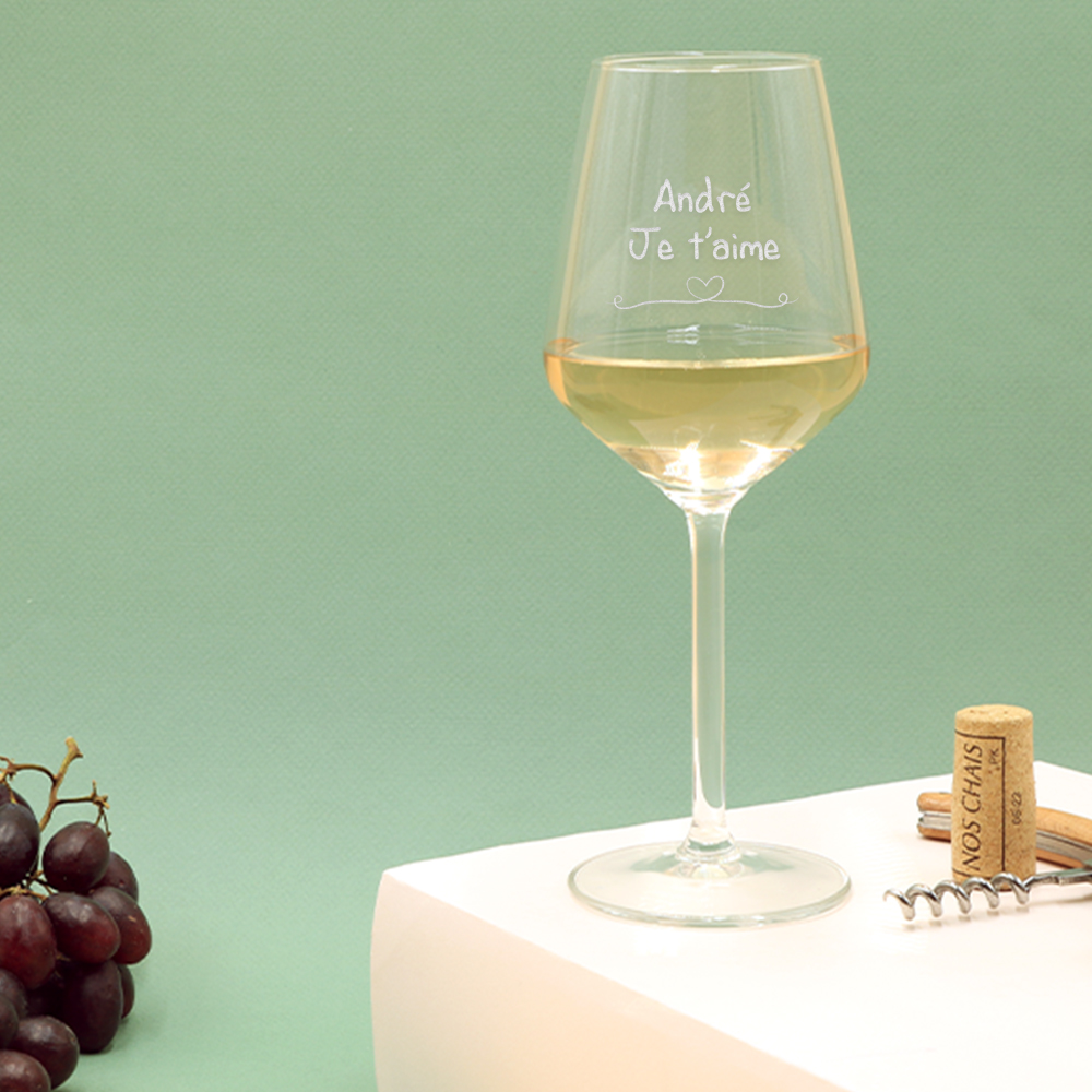 Verre à vin personnalisé - Déclaration