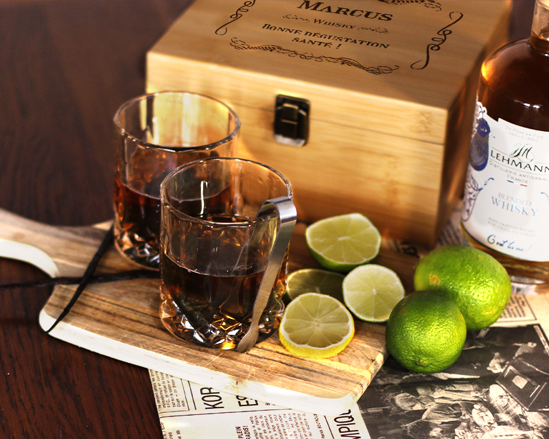 Coffret de dégustation whisky personnalisé