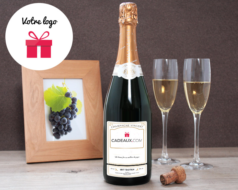 Bouteille de champagne Mon entreprise