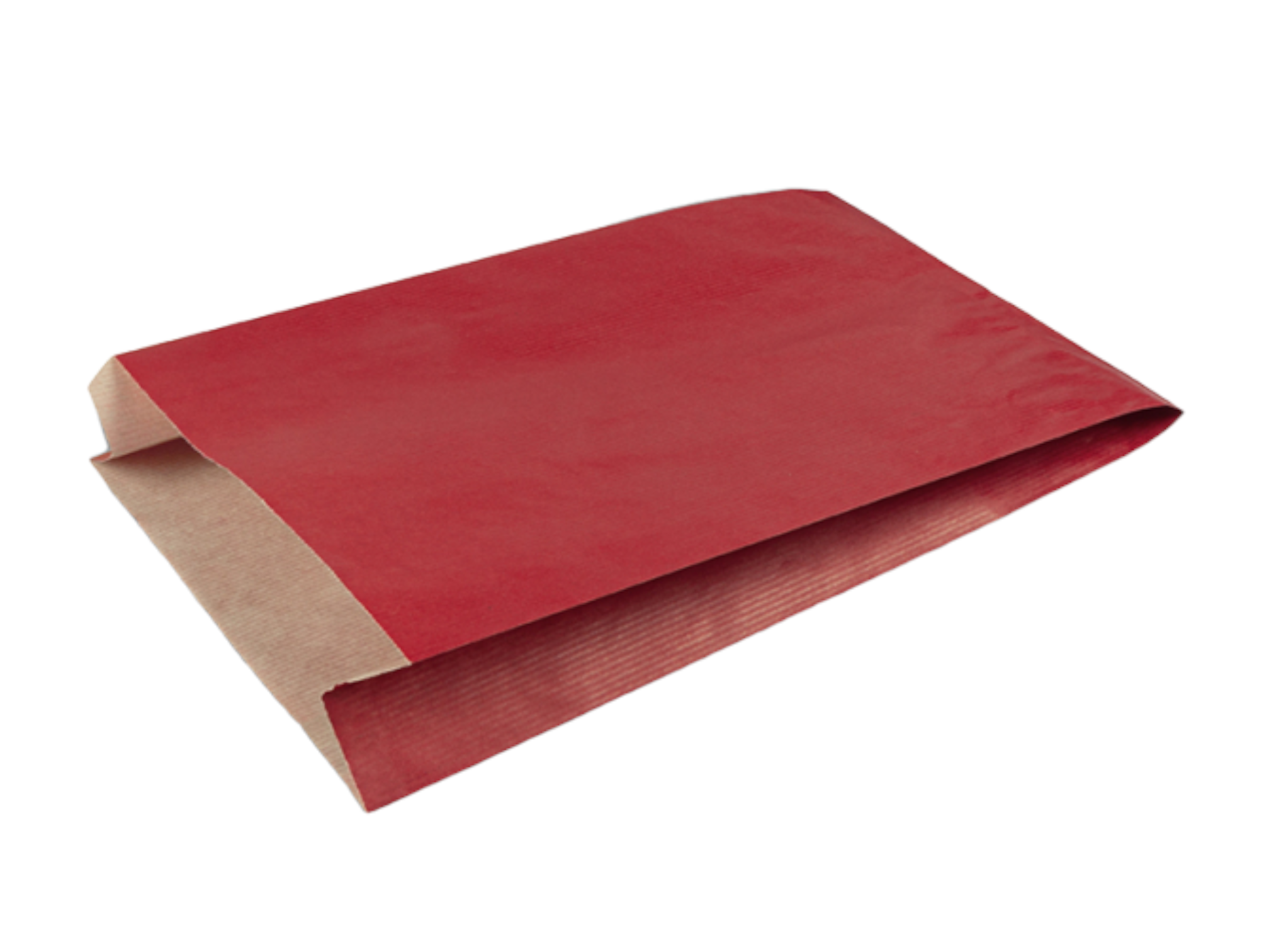 Pochette cadeau kraft rouge