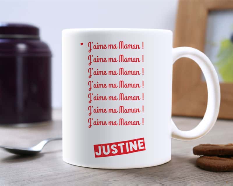 Mug personnalisé - « J'aime ma Maman »