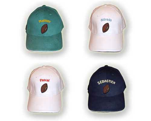 la Casquette Rugby à Votre Prénom