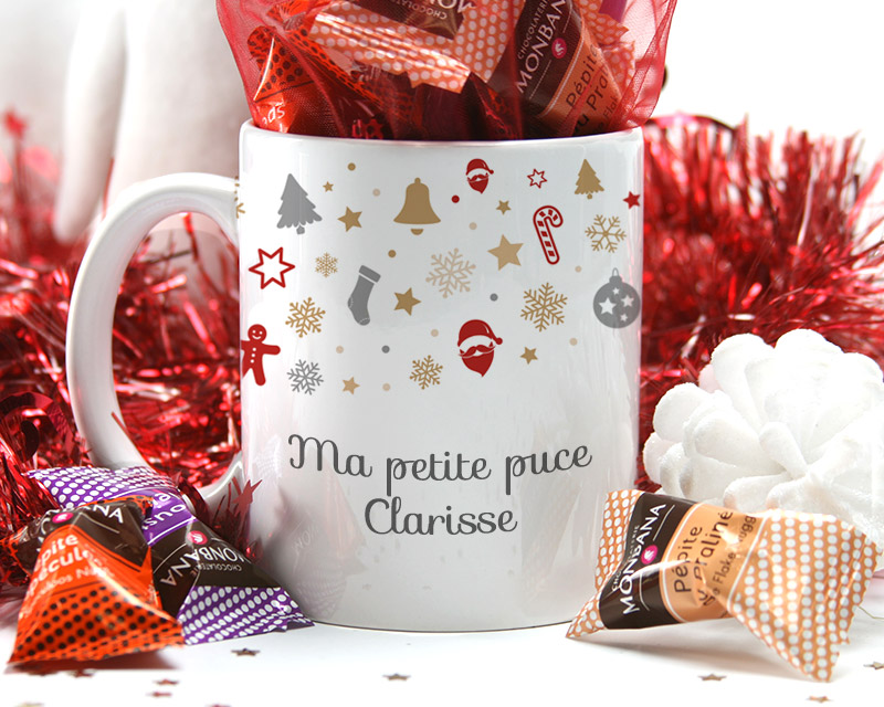 Mug Noël et ses chocolats Monbana