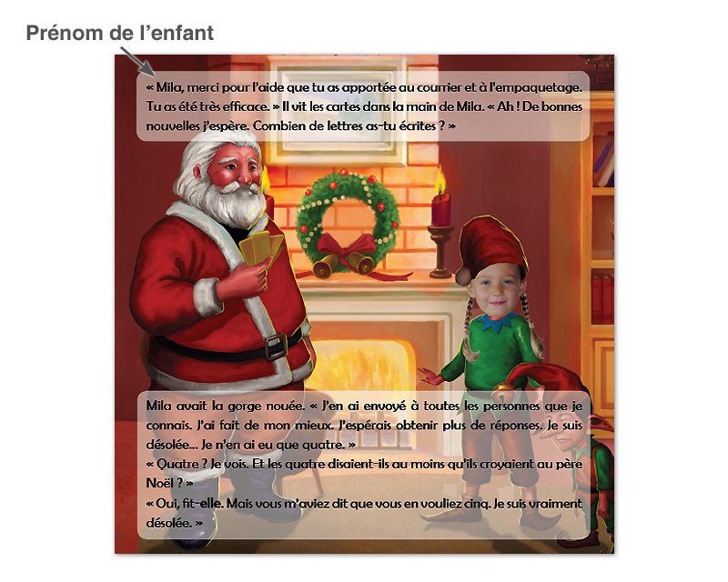 Le Livre personnalisé : Au Pays du Père Noël