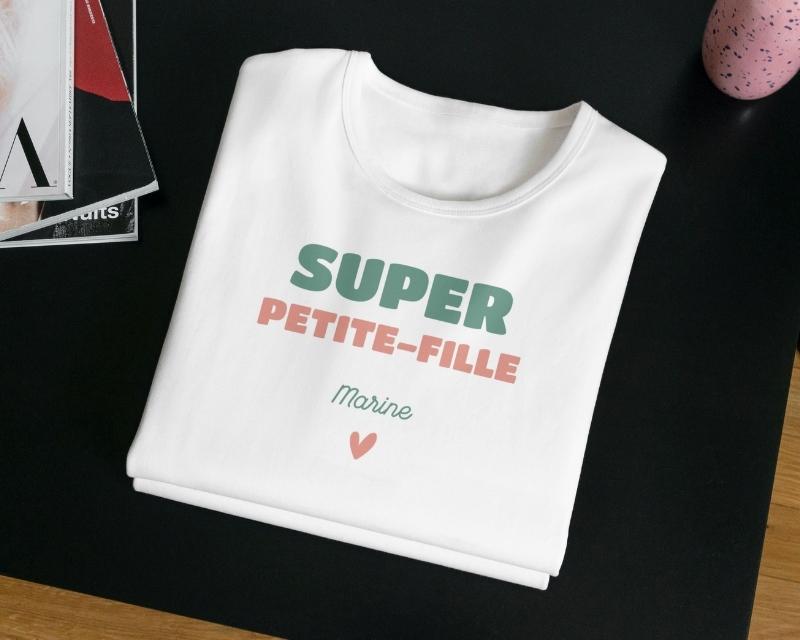 T-shirt femme personnalisé - Super Petite-fille