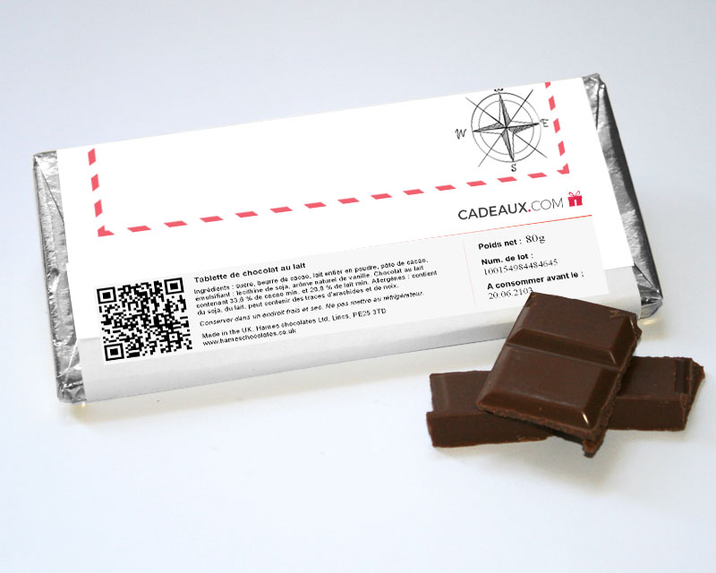 Tablette de chocolat personnalisable - Là où tout a commencé