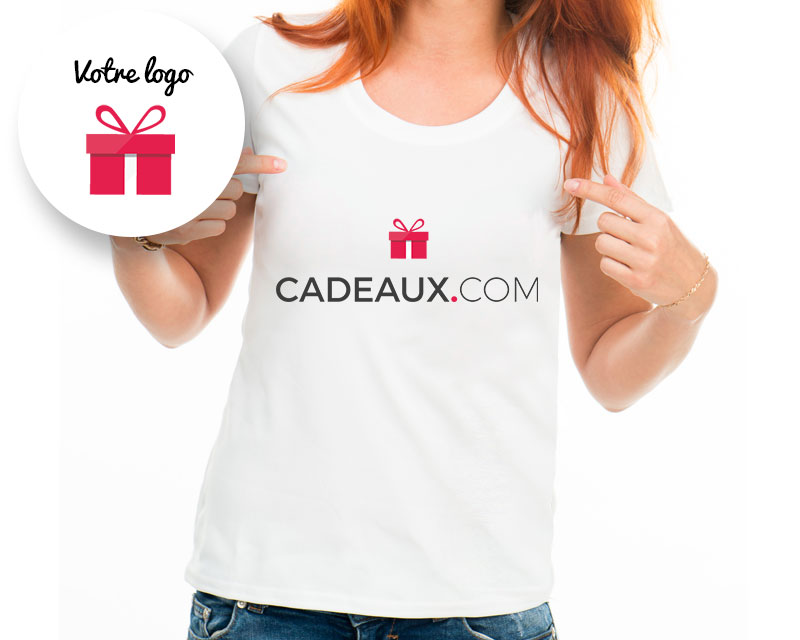 T-shirt femme blanc Mon entreprise