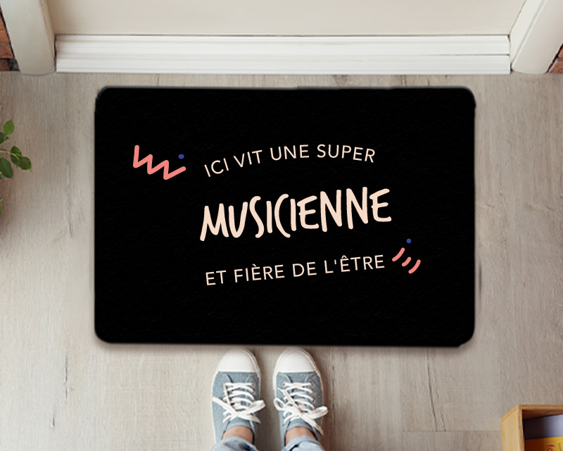 Paillasson - Musicienne