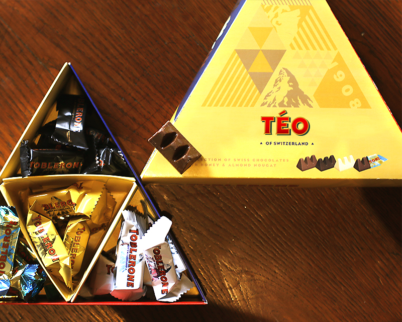 Boîte de mini Toblerone personnalisée - Mix chocolats