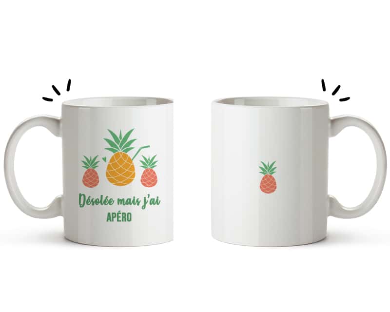 Mug personnalisé - Été Ananas