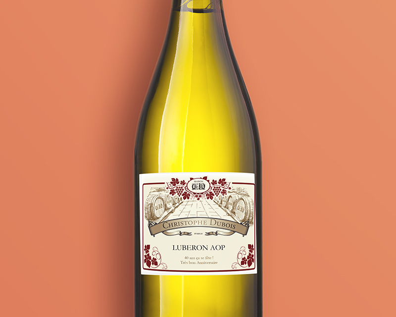 Bouteille de vin blanc AOP Luberon - Classique