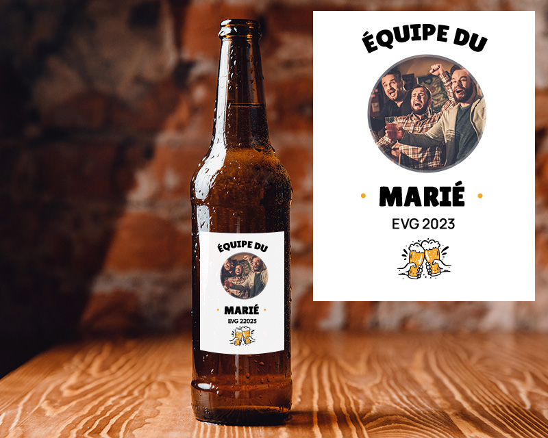 Bouteille de bière bio personnalisable - EVG