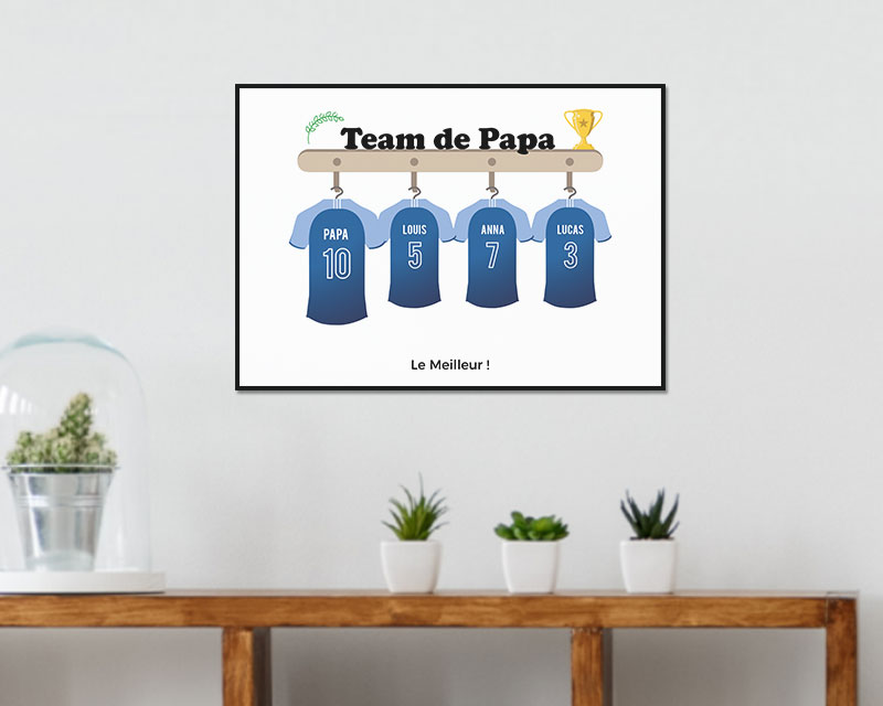 Affiche personnalisée - Dream Team de Papa