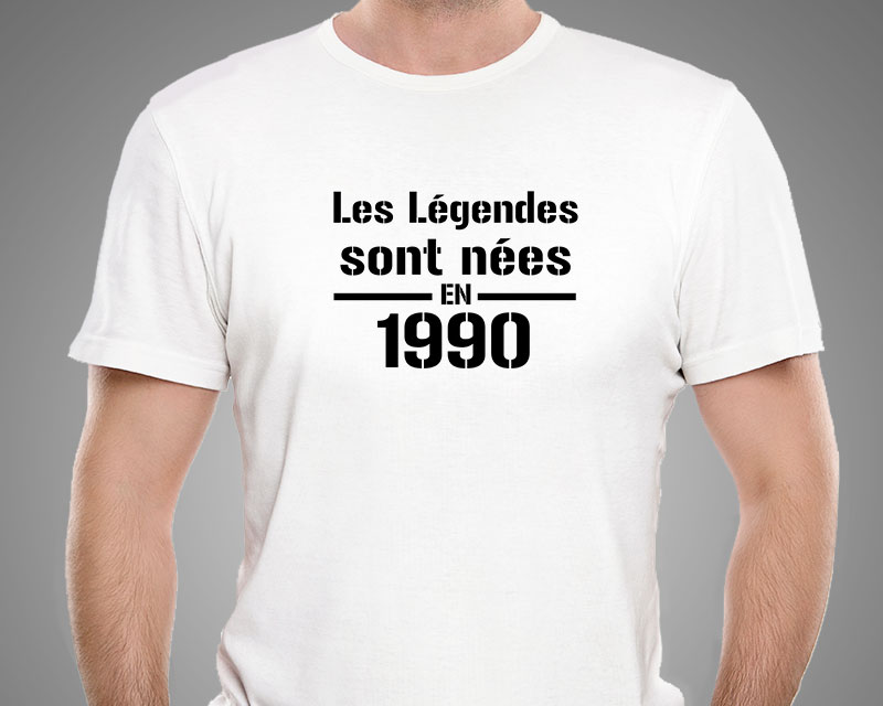 T-shirt blanc Homme Les légendes