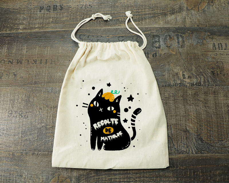 Petit sac de friandises personnalisable - Halloween