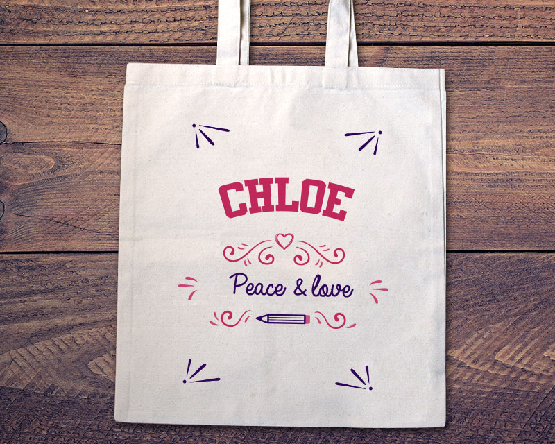 Tote bag Personnalisable - Happy