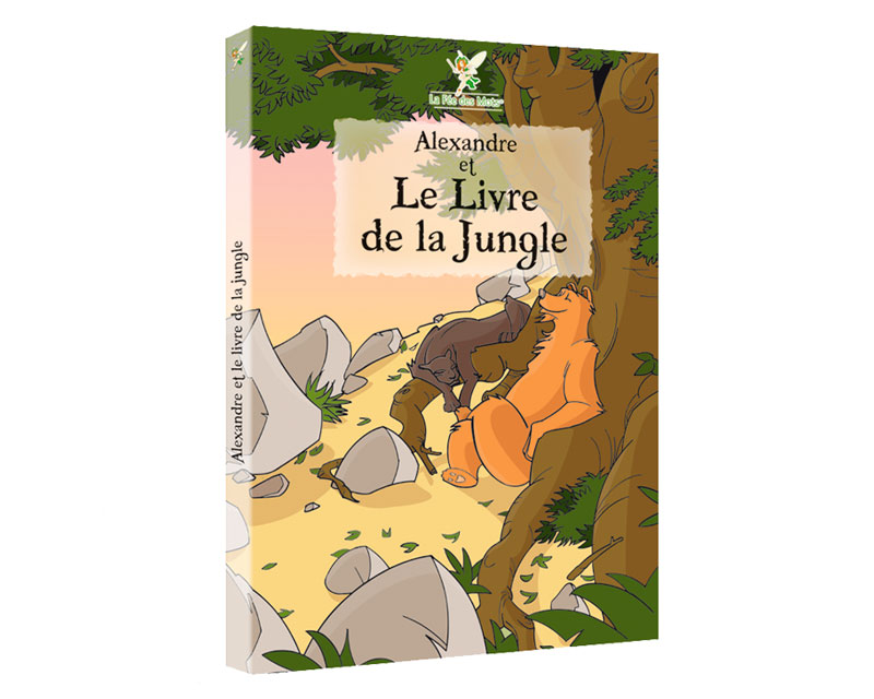 Roman personnalisé pour enfants Le livre de la Jungle