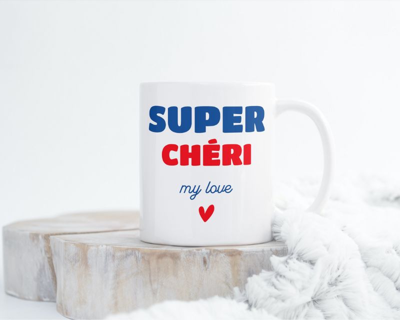 Mug personnalisé - Super Chéri