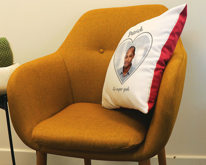 Coussin personnalisé photo - Coeur Photo