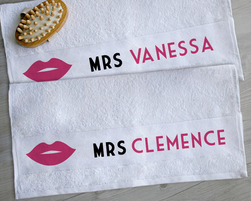 Duo de serviettes Mrs & Mrs