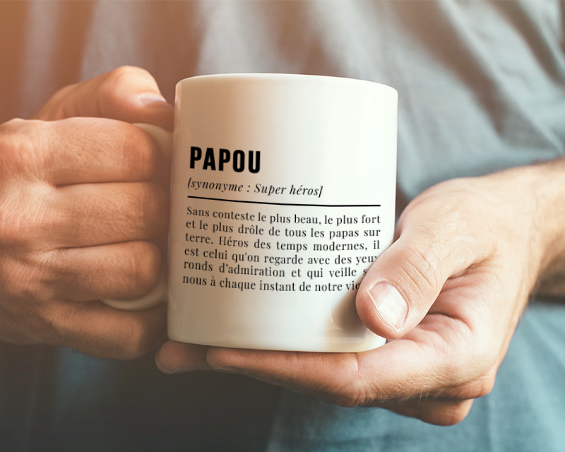 Mug personnalisé Définition avec photo - Papa