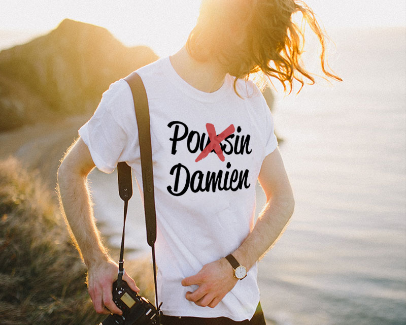 T-shirt blanc Homme - Respecte mon Prénom