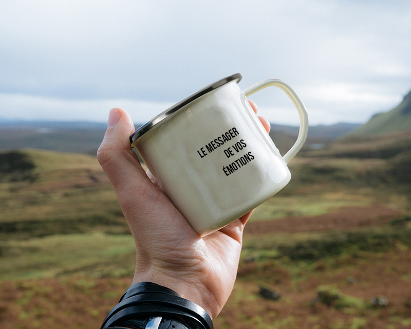 Tasse en émail personnalisée - French Touch