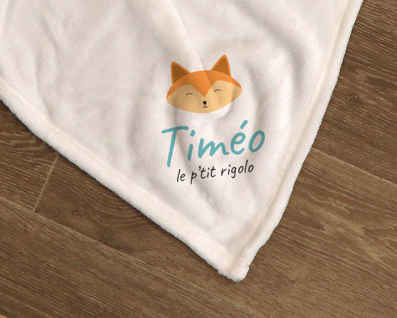 Couverture bébé personnalisée - Prénom