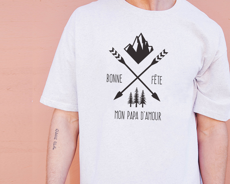 T-shirt blanc homme Personnalisable - Aventure