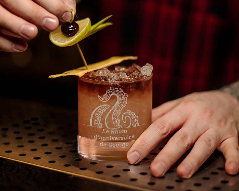 Verre à rhum personnalisé - Kraken
