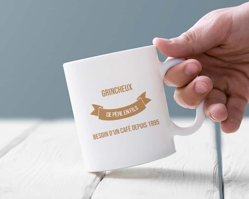 Mug personnalisé - De Père en Fils - Fille