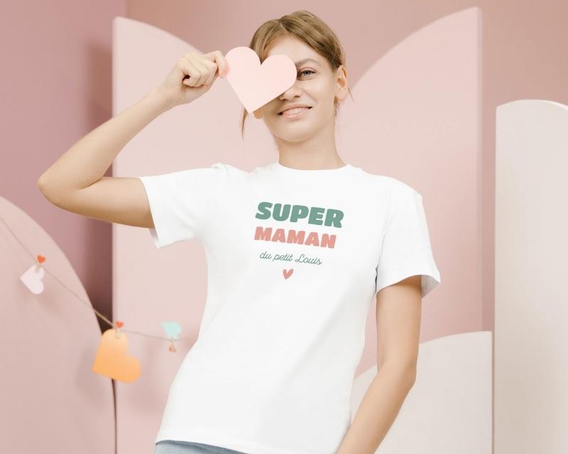 T-shirt femme personnalisé - Super Maman