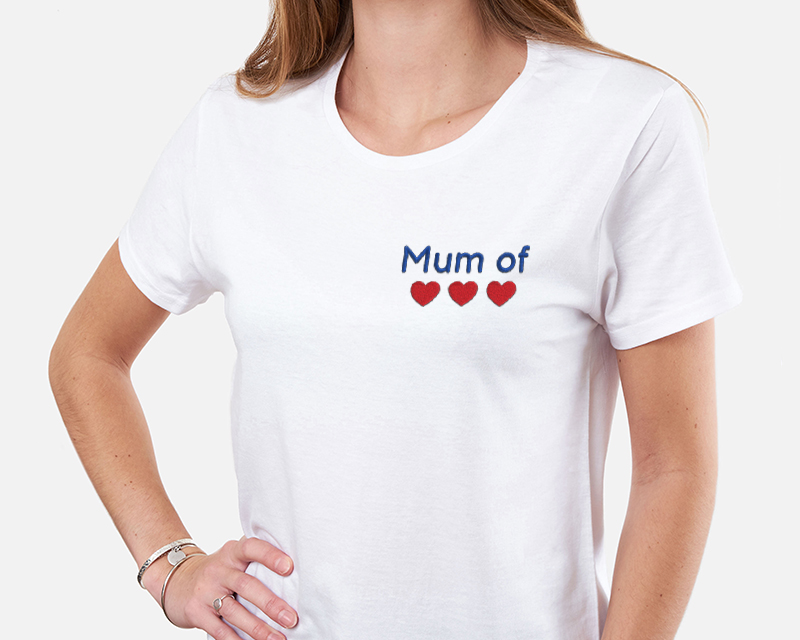 T-shirt femme brodé personnalisé - Mum Of