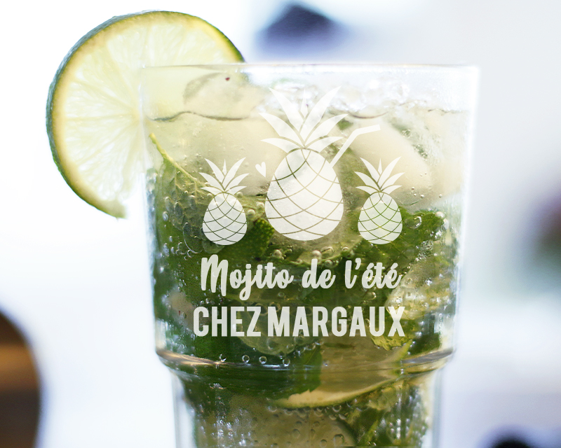 Verre à mojito personnalisable - Collection Été Ananas