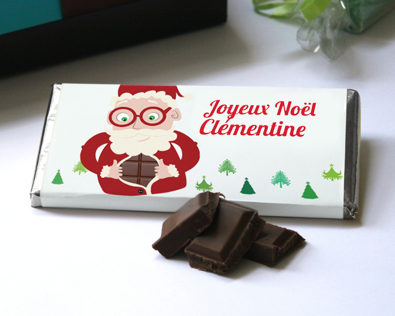 Tablette de chocolat Noël