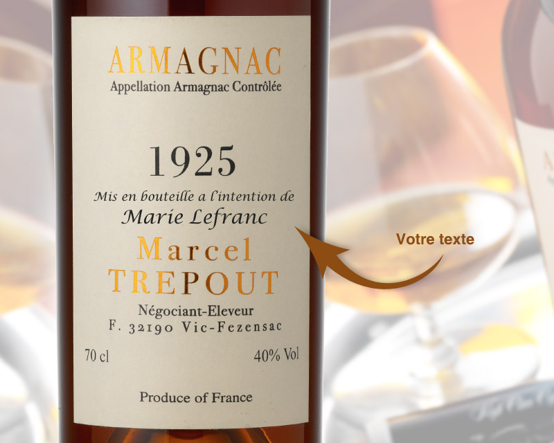 Armagnac Millésimé Personnalisable