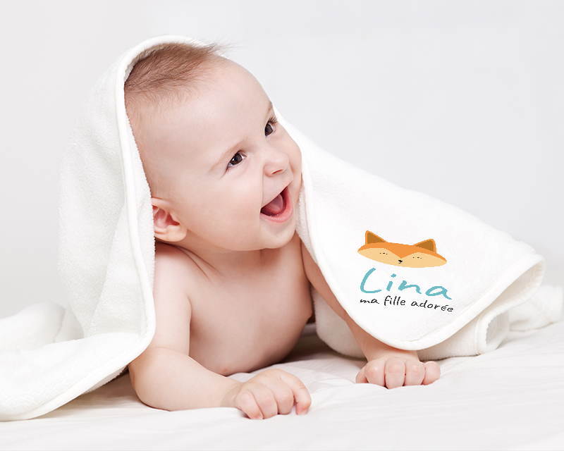 Couverture bébé personnalisée - Prénom