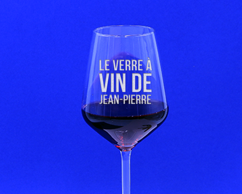 Verre à vin personnalisé - « Le verre de... » Homme
