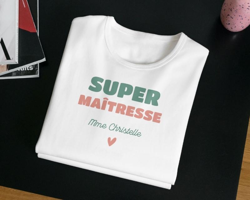T-shirt femme personnalisé - Super Maîtresse