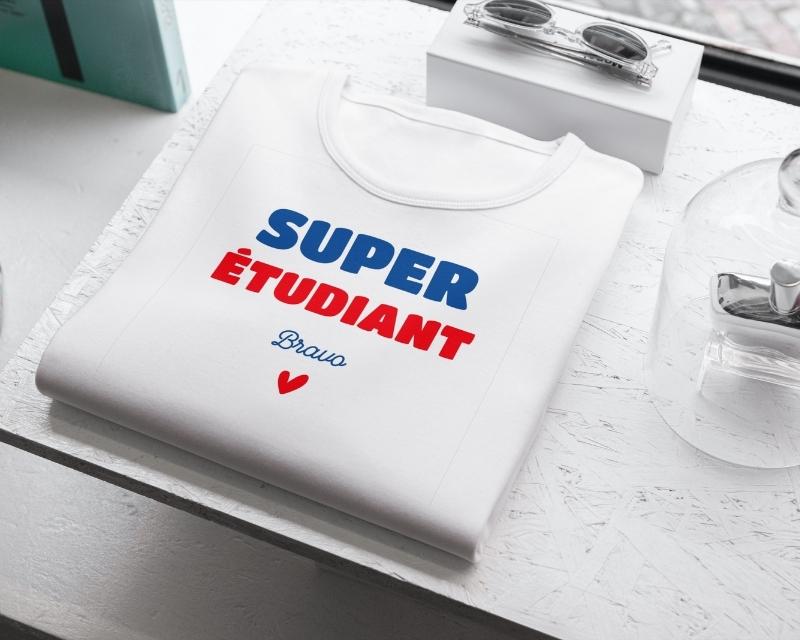 T-shirt homme personnalisé - Super Étudiant