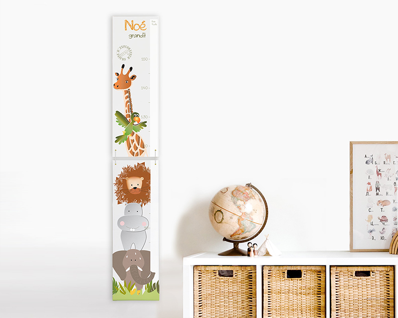 Toise enfant personnalisable - Jungle