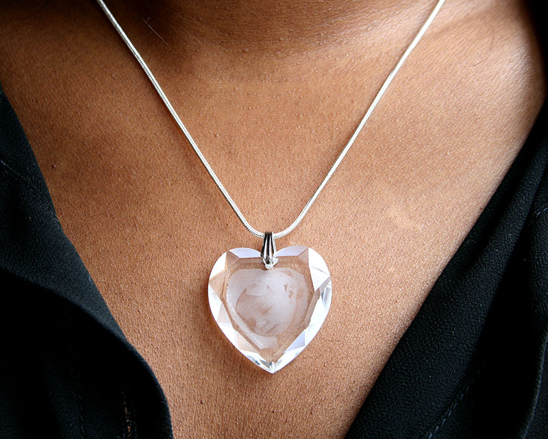 Pendentif Cristal Swarovski® Coeur Photo