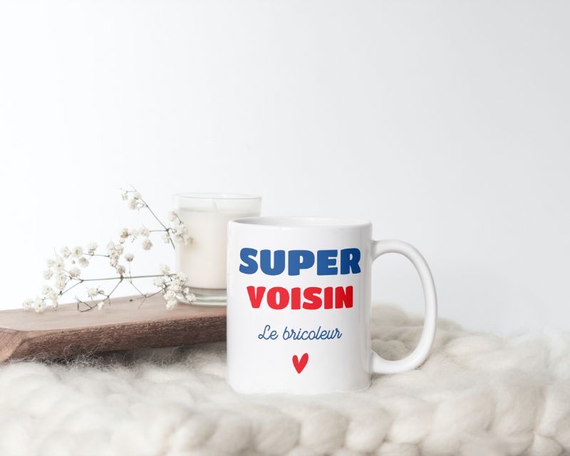 Mug personnalisé - Super Voisin