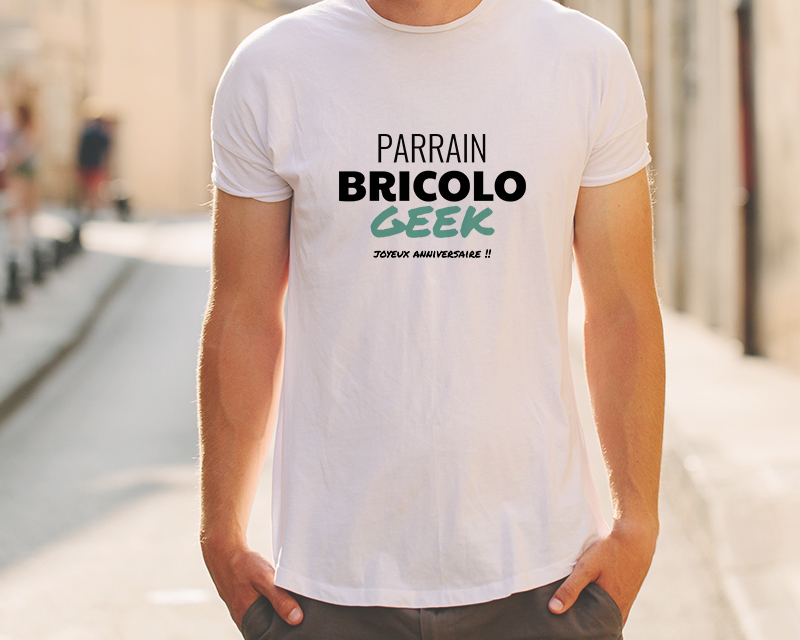 T-shirt Blanc Homme Personnalisable - Avec Style